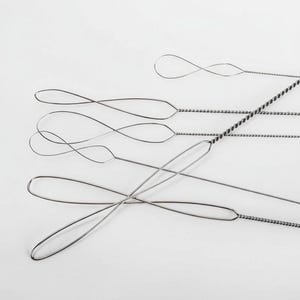 7-Piece Stainless Steel Beading Needles | Flexible Jewelry Making Tools