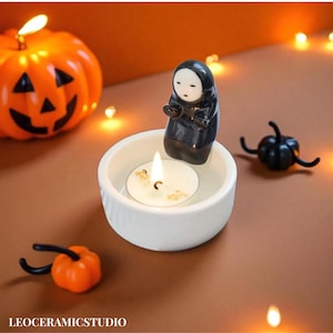 Candelabro sin rostro: Decoración de cerámica de El viaje de Chihiro