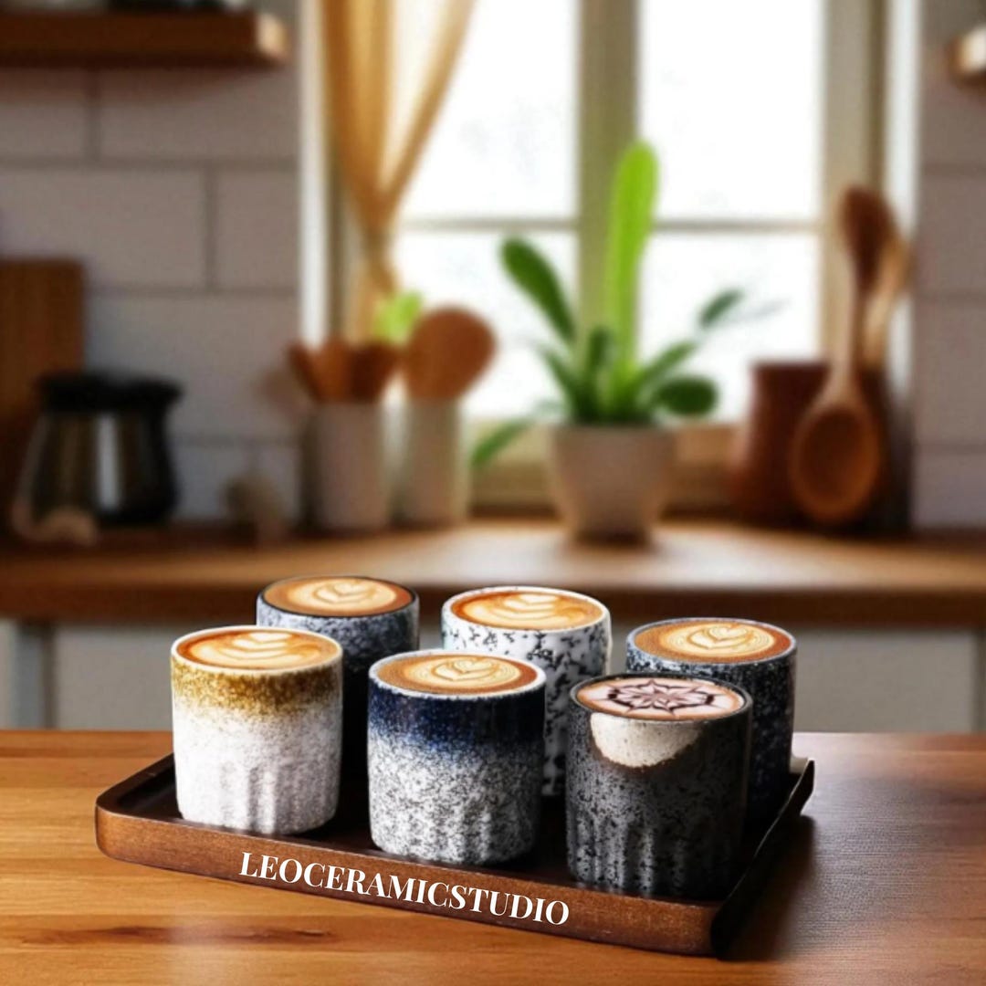 Handleless Design Cups Handleless Japanese Tea Cups: Porcelain Ceramic Mugs, Retro Gift Set - Etsy