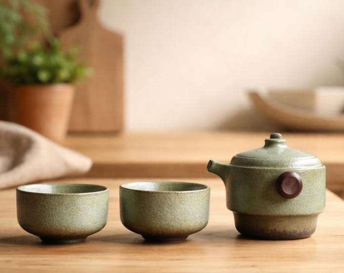 Japanese Porcelain Teapot – Minimalist Zen Kung Fu Tea Pot, Elegant Teaware