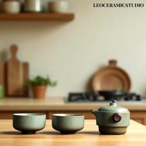 Japanse porseleinen theepot – Minimalistische zen kungfu-theepot, elegant theeservies