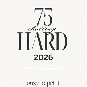 75 Hard Challenge Journal | Mental Toughness Tracker (PDF Download)