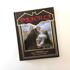 Dracula 1985 First Edition, Hildebrandt Illustration, Bram Stoker Tale