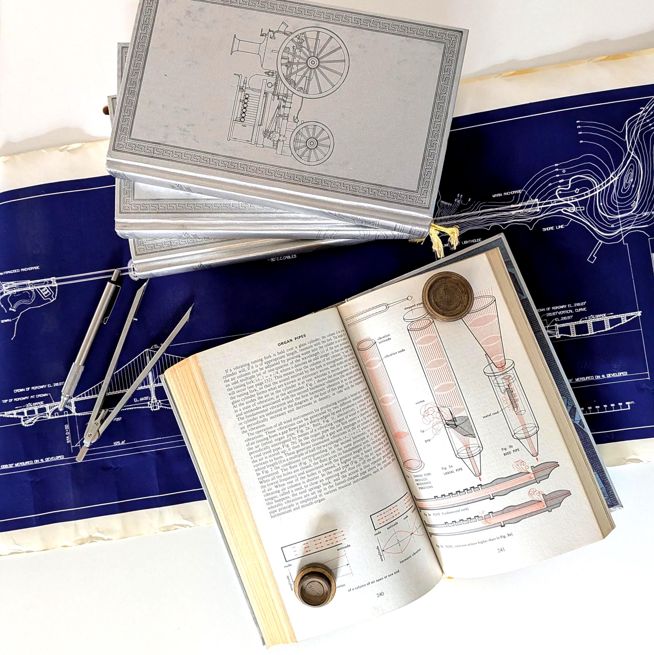 How Works How Things Work 4 Volume Set Illustrated Technical Diagrams Retro Stem ...