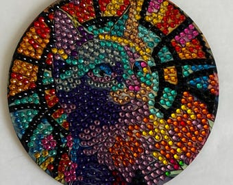 Colorful Diamond Art Coaster Set – Nature & Wildlife Designs