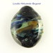 Stormy Sky Lampwork Glass Focal Bead