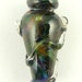 Purple & Green Lampwork Glass Focal Bead