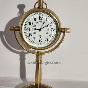 Personalized Engraved Antique Office Desk Clock, Gifts for Men and Women, Retro Table Clock, Western Wedding gift, Best gift
