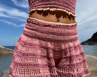 Patrón de pantalones cortos, culottes y pantalones Piper en PDF / Patrón de crochet para principiantes / Descarga digital
