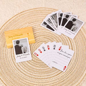 Custom Photo Playing Cards: Personalized Wedding Guest Book Alternative