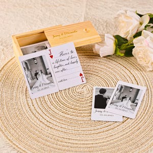 Custom Photo Playing Cards: Personalized Wedding Guest Book Alternative