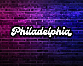 Philadelphia Sticker: Bubble-Free Application