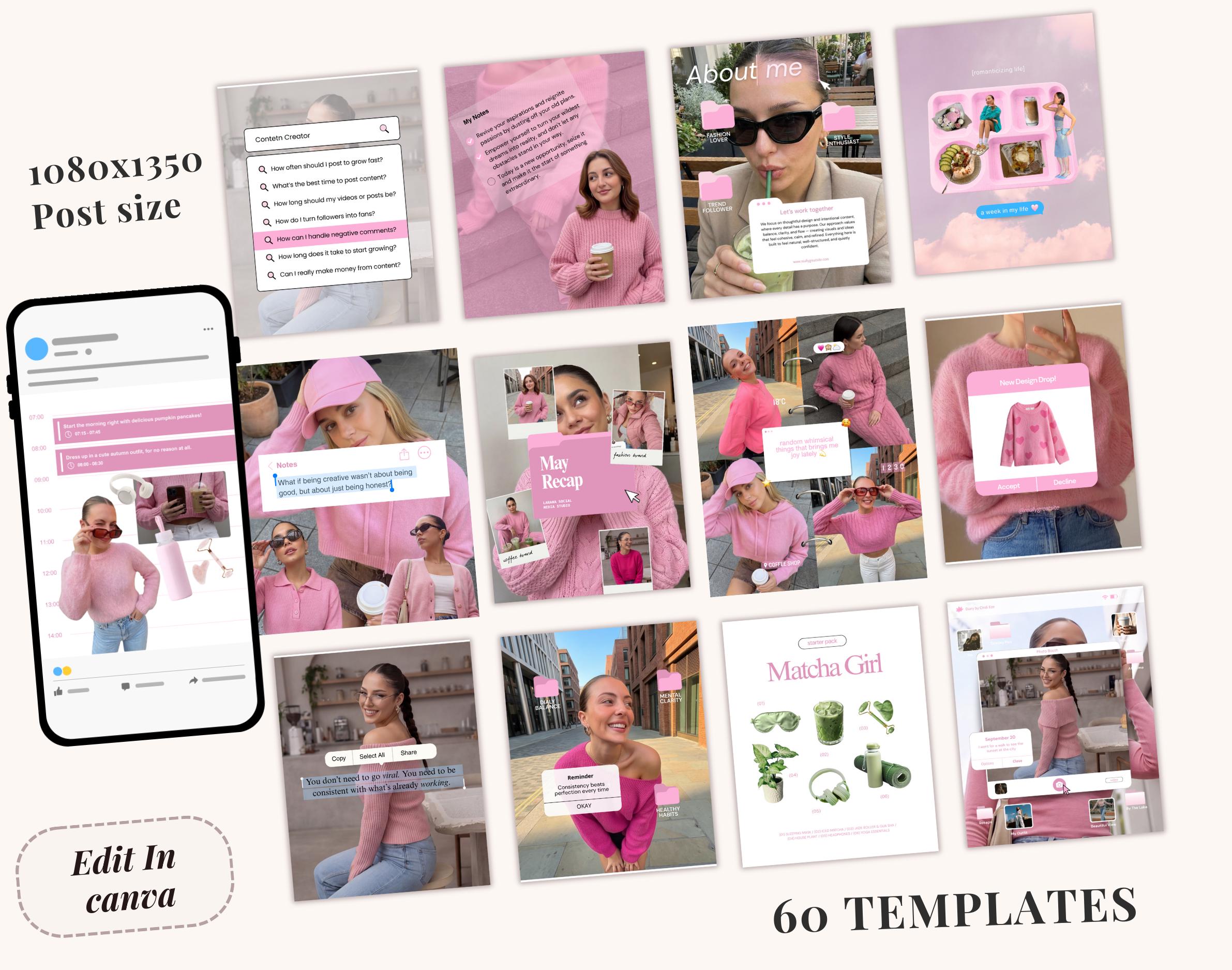 60 Trendy Ios Core Instagram Content Creator Templates, SMM Viral ...