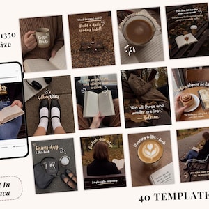 Aesthetic Bookstagram posts for authors and book reviewers