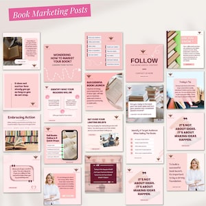 500+ Bookstagram Canva Templates Bundle | Posts, Stories, Reels, Carousals | Book Lover Social Media Post | Bookish Creator Instagram Kit image 10