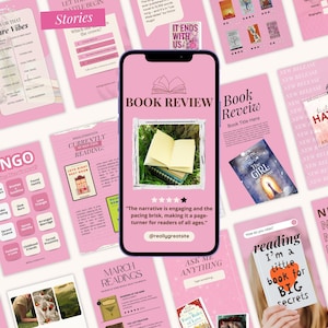 Golden hour aesthetic Bookstagram templates with warm, cozy tones