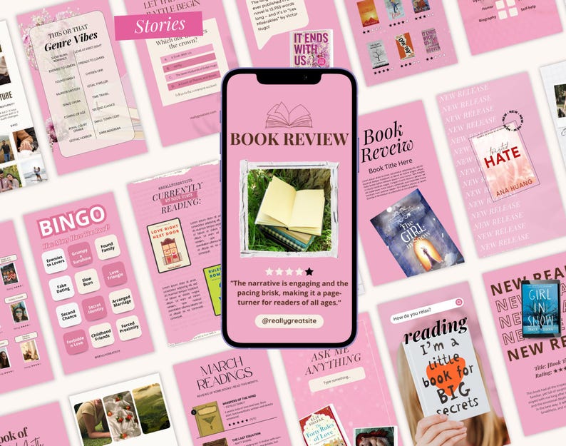 Golden hour aesthetic Bookstagram templates with warm, cozy tones