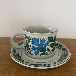 Retro Stonehenge Midwinter Cup and Saucer