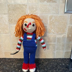 Child’s Play inspired Chucky amigurumi crochet doll