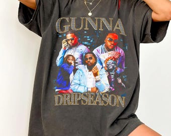 Gunna Rap Shirt Tee, Vintage Rap Tee Gunna Hip Hop Graphic Print T 