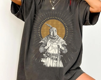 Comfort Colors Souls Shirt, Soulsborne Inspired, Video Game Aesthetic, Metal Style