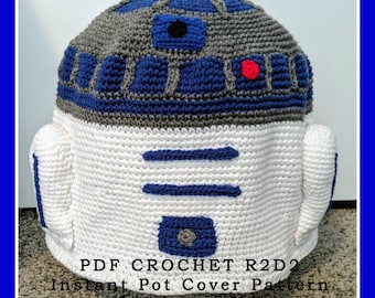 PDF PATTERN Crochet R2D2 Instant Pot Cover - 8 Quart Version