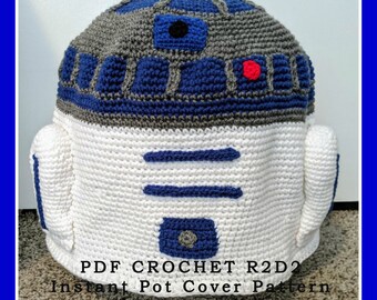 PDF PATTERN Crochet R2D2 Instant Pot Cover - 8 Quart Version