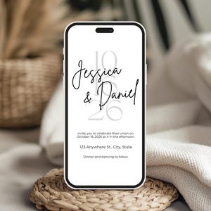 Digital Wedding Template Design Inspiration Modern Bride Invitation Digital Download Wedding Stationery Design Template Canva Editing PDF