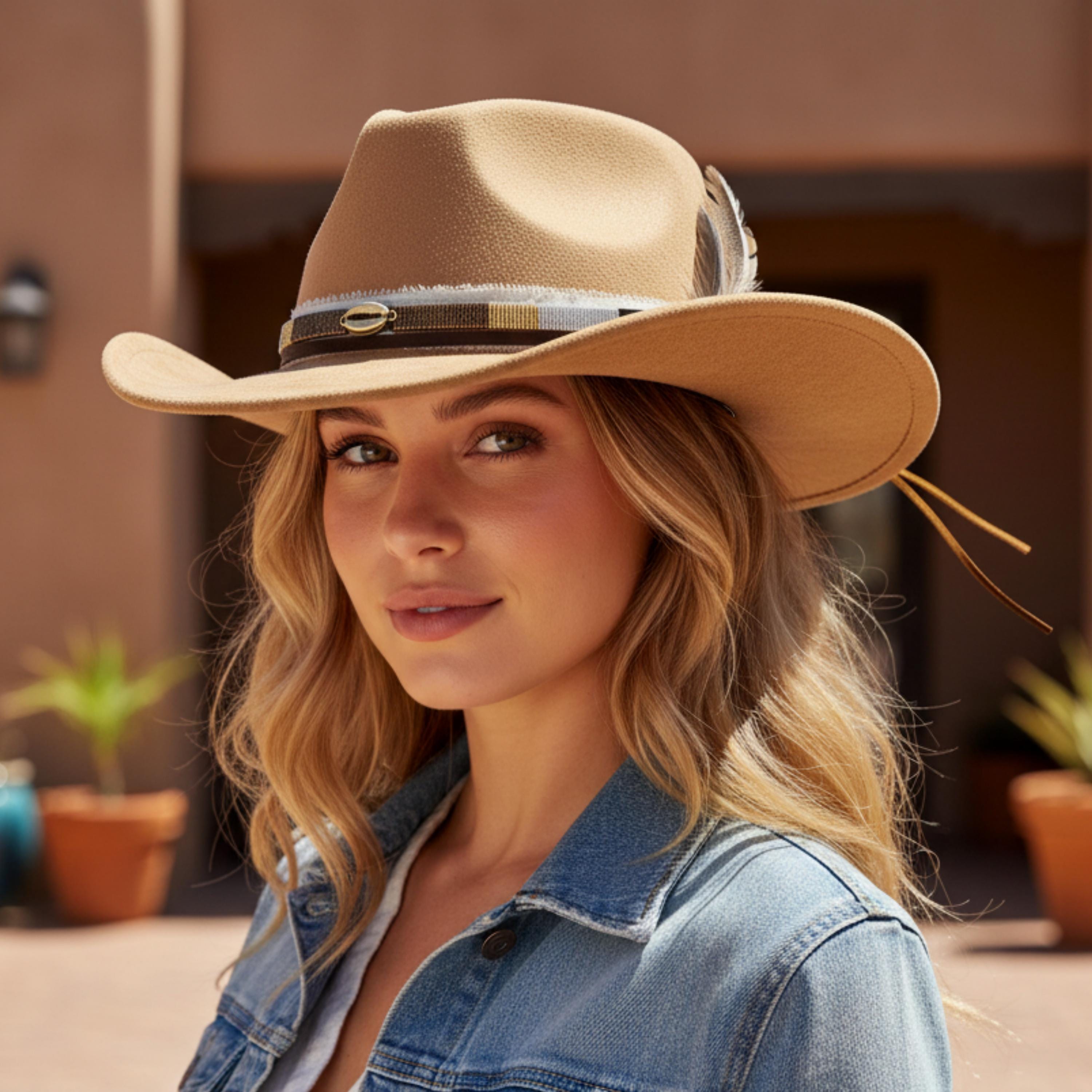 Custom Western Rancher Hat Personalized Cowboy Boho Design  display picture 3