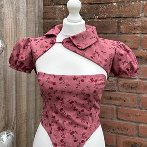 Fallen Roses Corset and Bolero Set