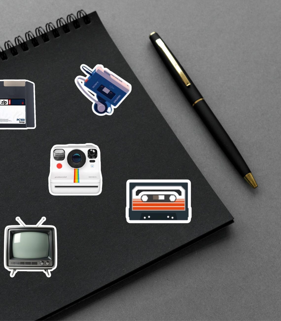 Retro Tech Sticker Pack: 90s-2000s Gadgets - 107 PNG Icons (digital ...