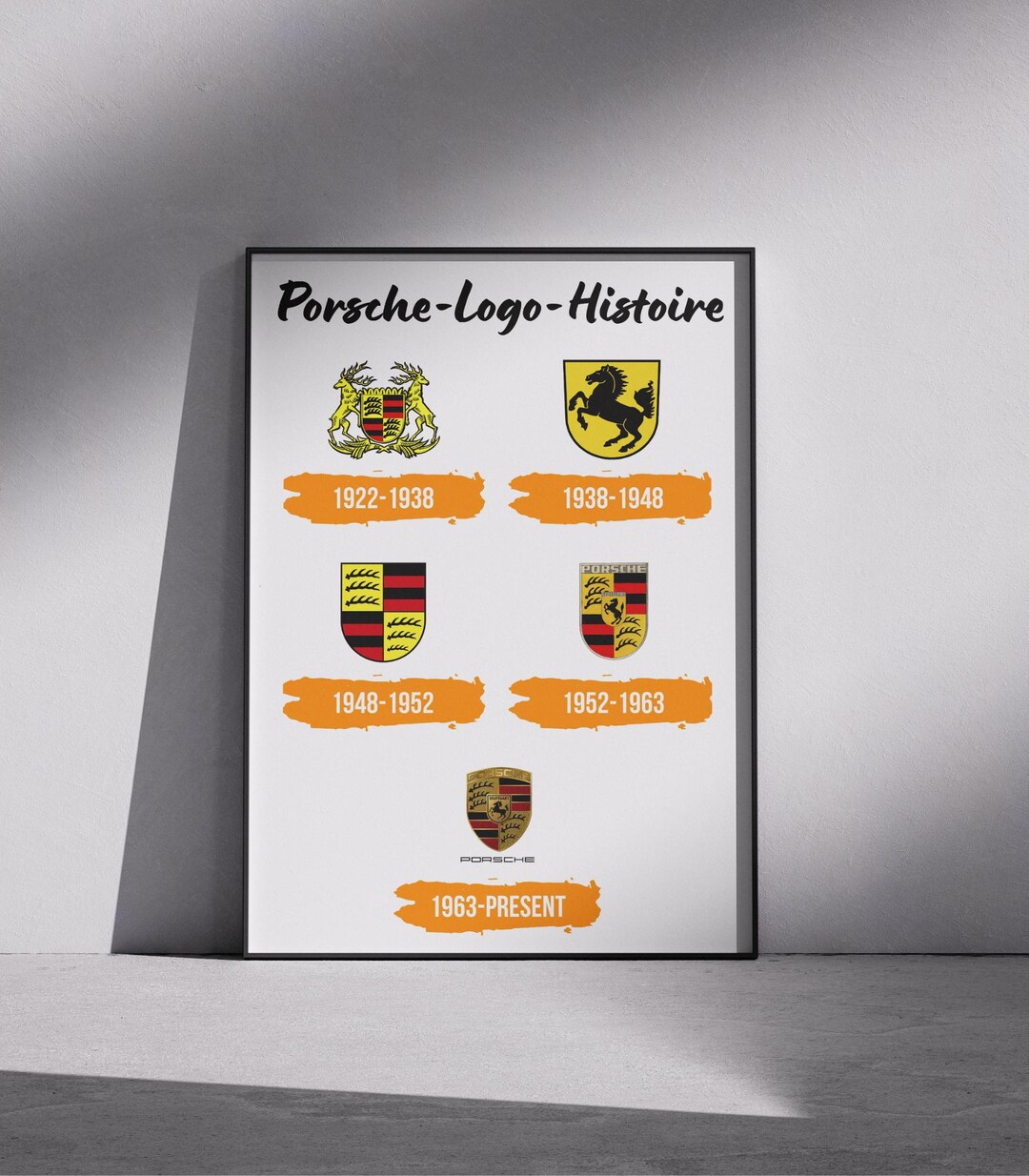 porsche-logo-history-poster-evolution-of-porsche-emblem-classic-car