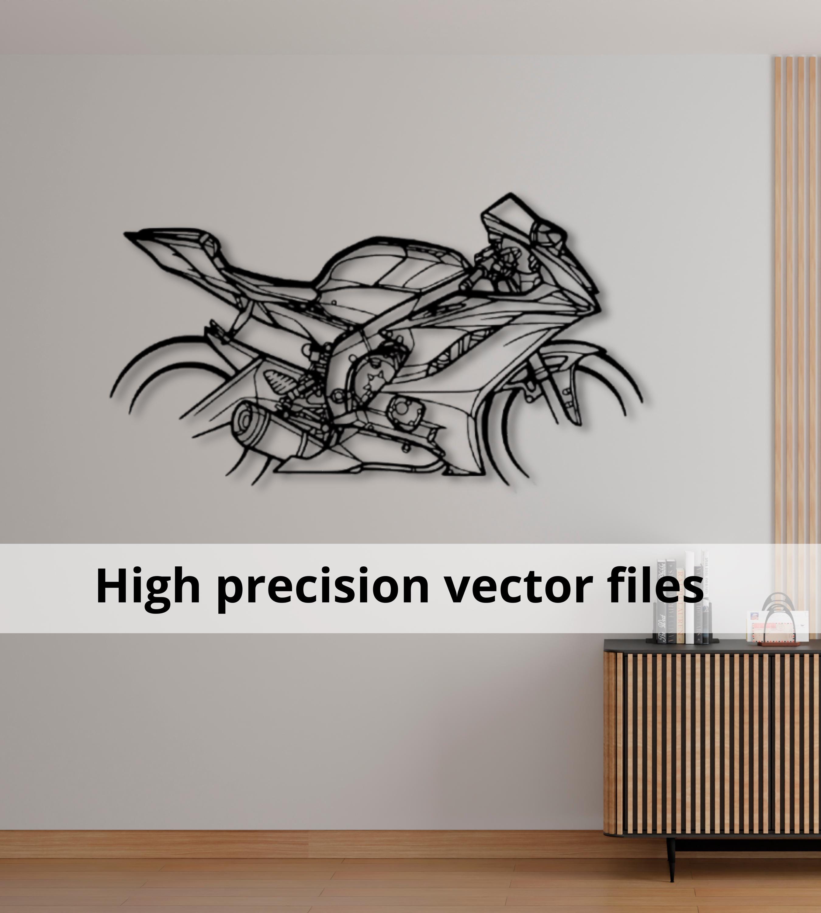 Hypronic R6 Vector Yamaha R6 Silhouette: Laser Cut SVG DXF Vector (digital Download) - Etsy