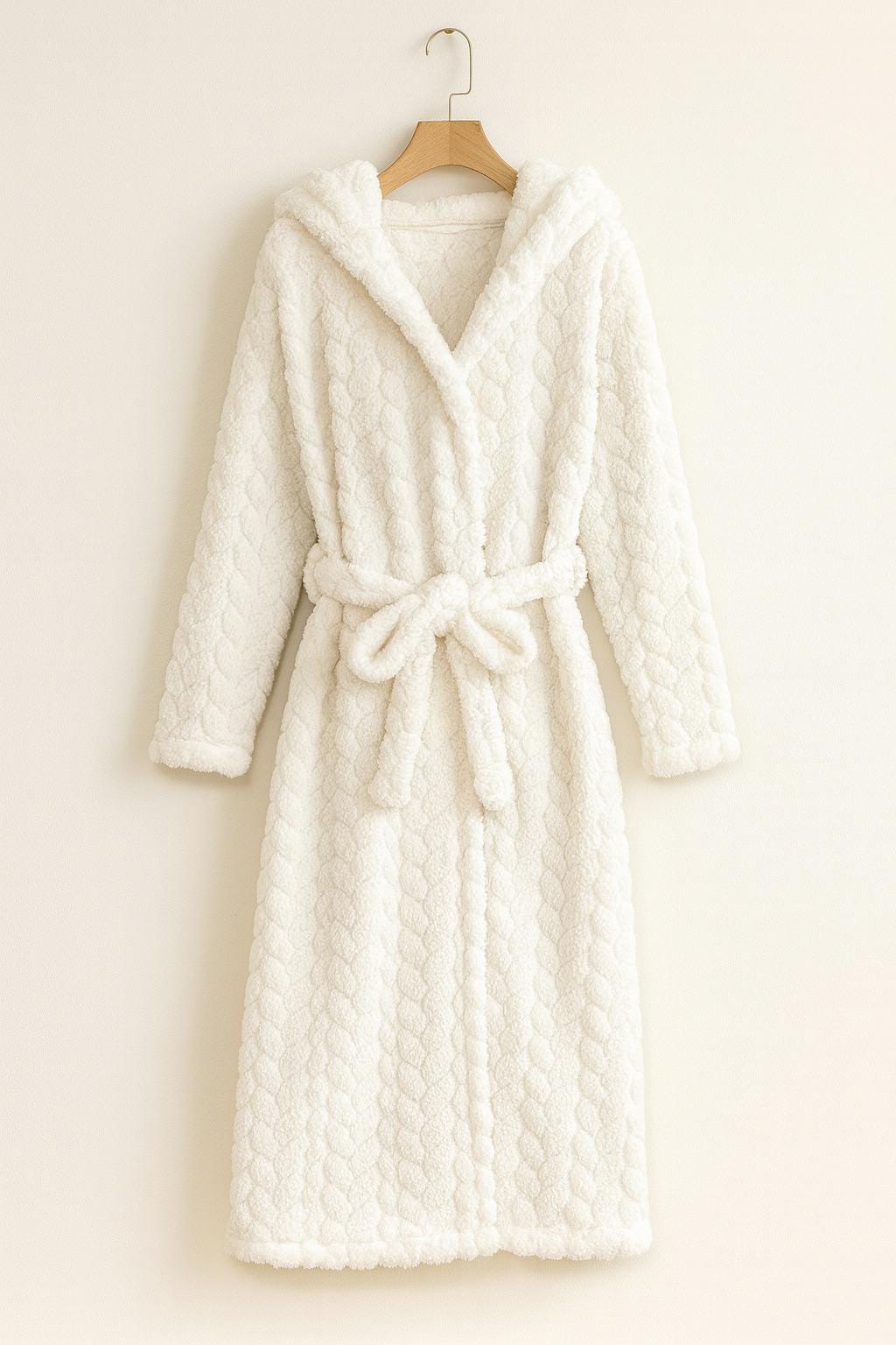 knee length dresses for ladies Slenderella Luxury 48 Inch Zip Through Fleece Dressing Gown main image 0