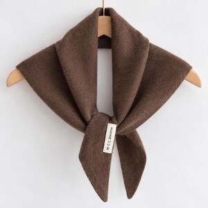 100% Pure Wool Knit Triangle Scarf, Soft Warm Winter Neck Wrap, Wool Neckerchief, Soft Headscarf, Winter Scarf, Winter Accessories