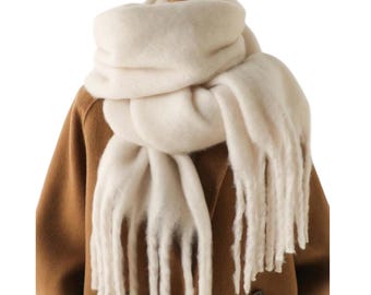 Thick Organic Cashmere Womens Long Scarf ,Handmade Cashmere Pashmina Shaw, Womens Wrap Scarf ,Womens Wedding Shawl Wraps, Accessories, Scarf