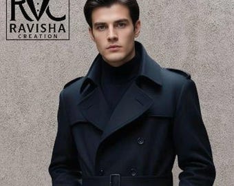Vintage 80s 90s ロングコート トレンチコート ウール ブラック 80年代 カナダ製 Aquascutum アクアスキュータム ブラック トレンチ