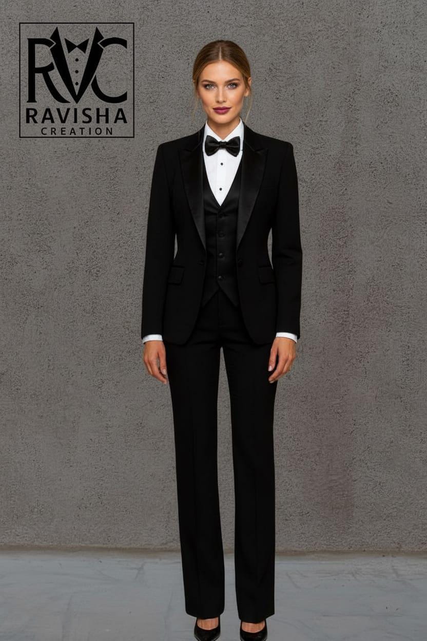 women's tuxedo dress suits Allure - Women's Long Tux 3 Piece Suit For Women City Chic | Tux Seduction