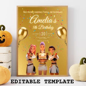 Kpop Golden Invite - Etsy