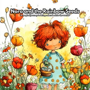 Nora and the Rainbow Seeds | Children&#39;s Storybook eBook | Educational Bedtime Story for Kids | Digital Illustrated Book | Reading for Kids