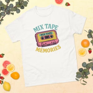 Retro Mix Tape T-Shirt | 80s Cassette Tape Graphic Tee | Vintage Music Lover Gift | Mixtape Nostalgia Shirt
