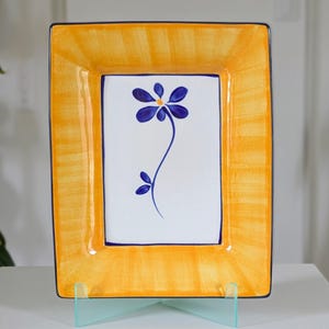 Temuka Pottery "Forget-Me-Not" Rectangular Serving plate | New Zealand