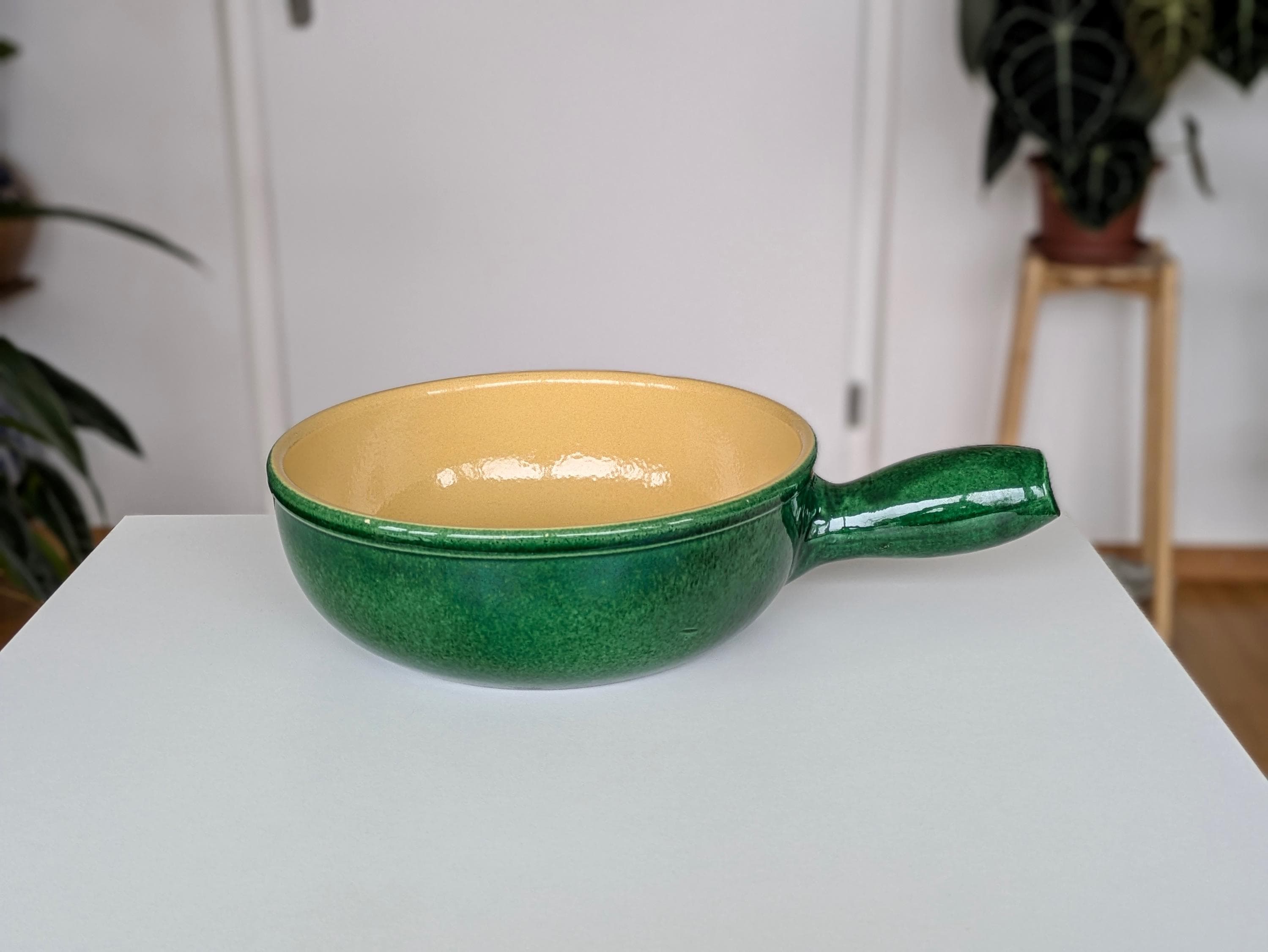 フォンデュ鍋 ヴィンテージ LANDERT Vintage Swiss Landert Ceramic Fondue Pot (caquelon) 17-24, 1960s