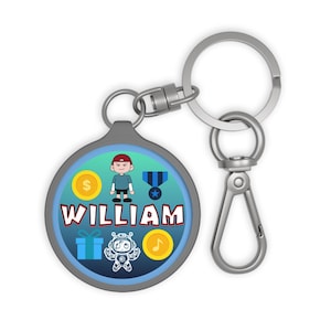 Personalized Gamer Keychain: Acrylic Tag, Custom Avatar