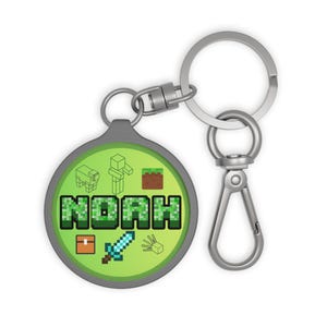 Personalisierter Gamer Schlüsselanhänger: Acryl Schlüsselanhänger, RPG Geschenk