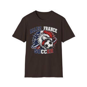 Allez France Rooster Fotbollst-shirt | Fransk fotbollsfant-t-shirt bild 4