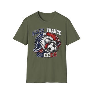 Allez France Rooster Fotbollst-shirt | Fransk fotbollsfant-t-shirt bild 6