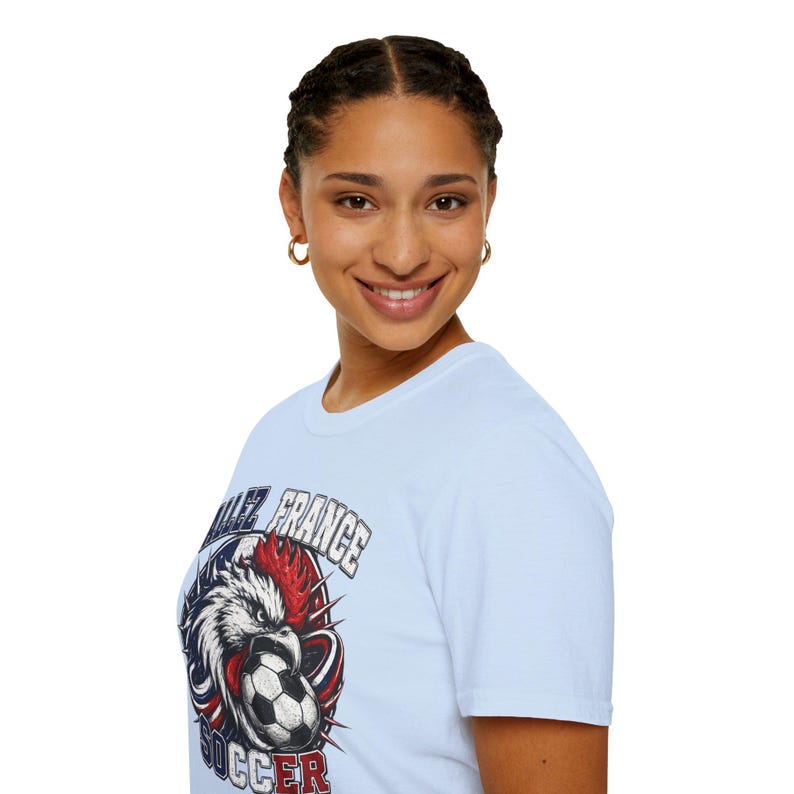 Allez France Rooster Fotbollst-shirt | Fransk fotbollsfant-t-shirt bild 17