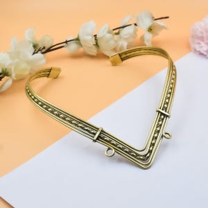 Handmade Ornate Brass V Shape Choker Necklace – Detailed Tribal Statement Collar, Adjustable Boho Neckpiece, Unique Gift for Women