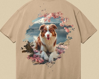 Customizable Unisex T-shirt Animal lover & Person | Personalized portrait from photo | Unique personalized gift for men and women